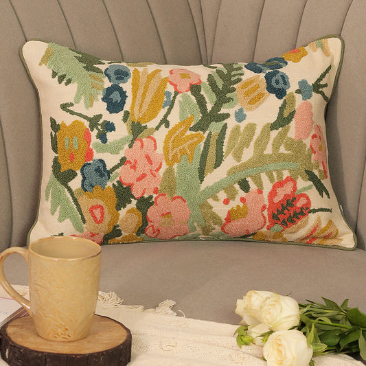 Cheerful Garden Party Cushion Cover