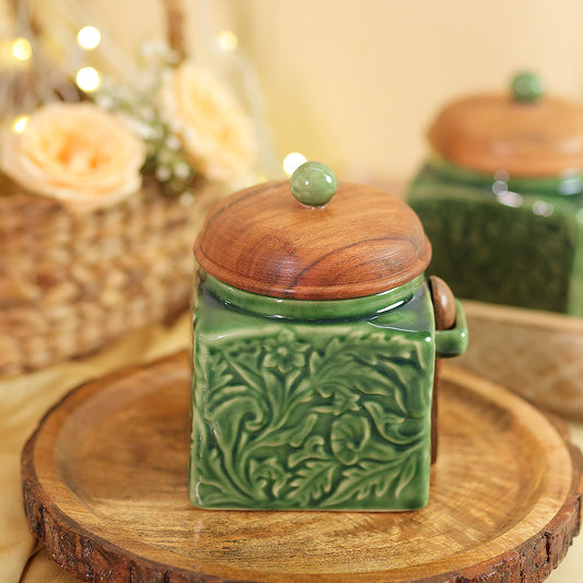 Emerald Enclave Storage Jar