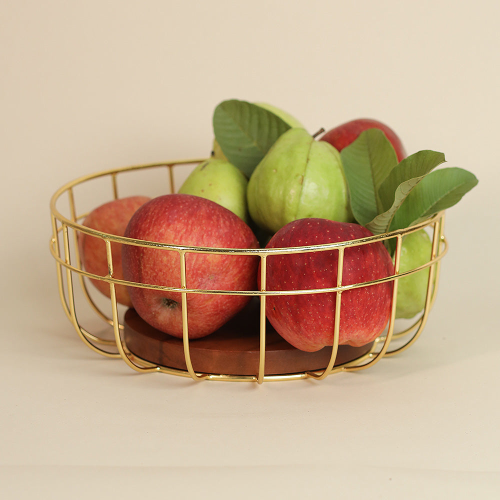 Fruitful Wood Basket