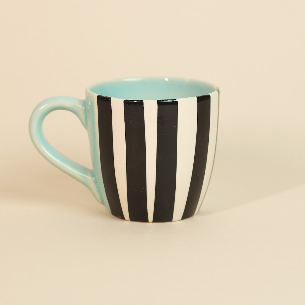 Stripes & Sips Coffee Mug