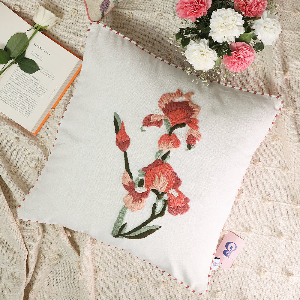 Watercolor Wildflower Pillow Cover