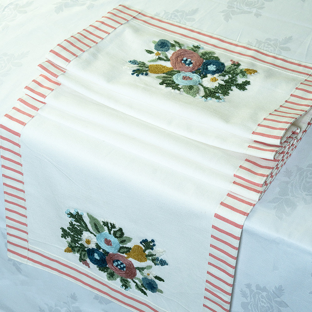 Blossom Cluster Table Runner