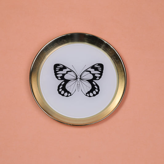 Black Beauty Butterfly Wall Plate