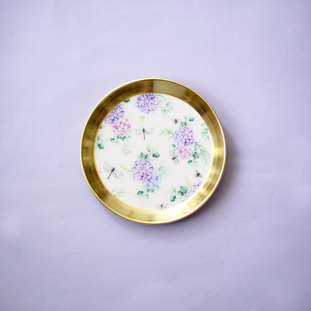 Floral Dragonfly Wall Plate